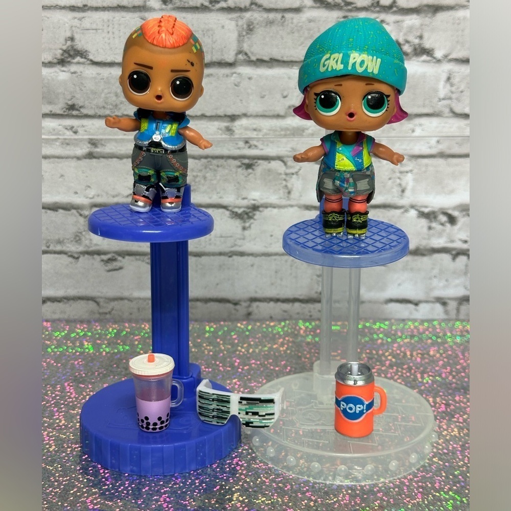 L.O.L. Surprise! LOL Dolls Set of 2 Clubhouse Exclusives GLITCH & SWITCH B.B.